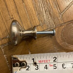 Set of 25 brushed nickel cabinet door/ drawer pulls New